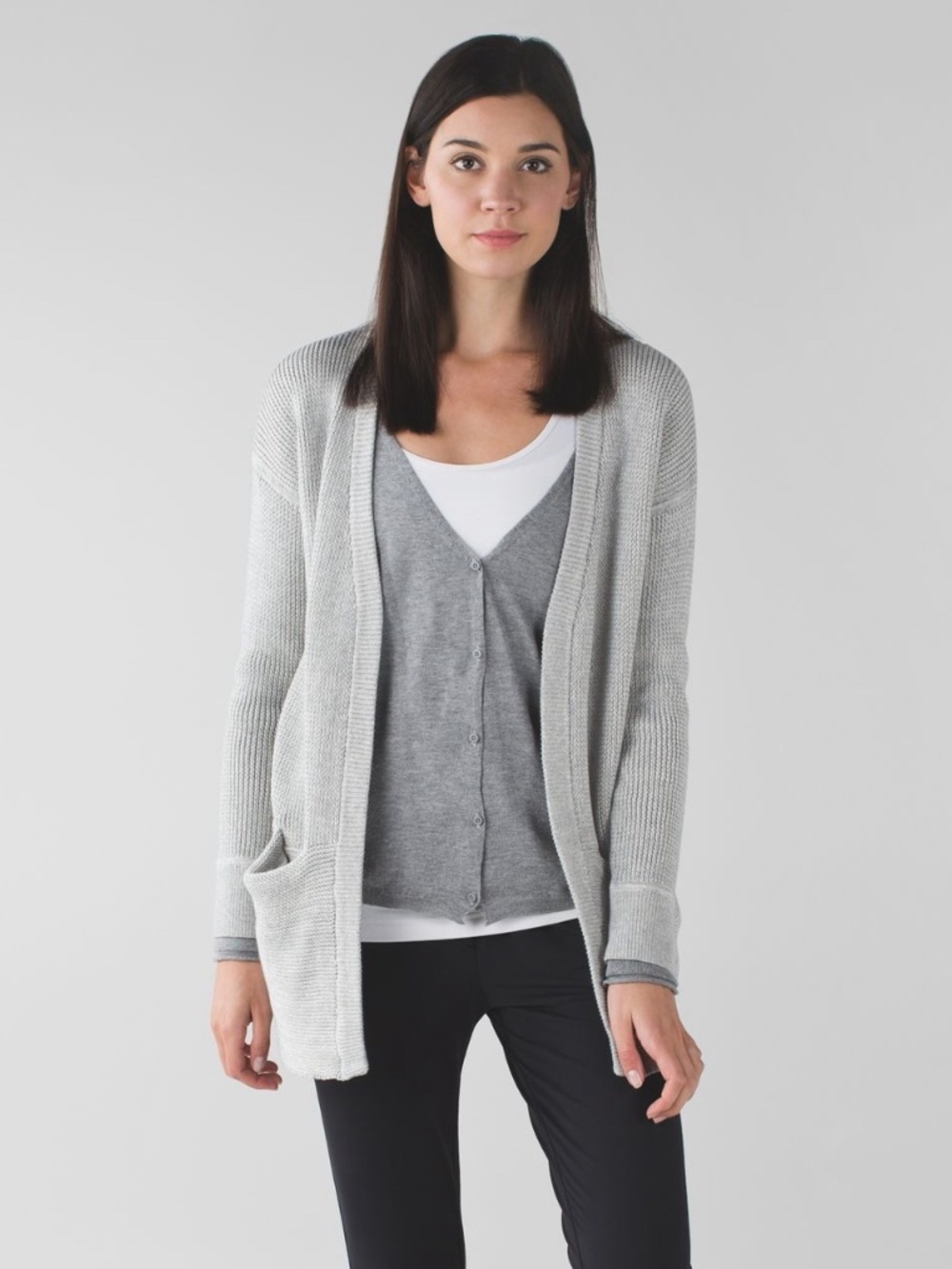 Lululemon Heather Gray Vestigan Size 4